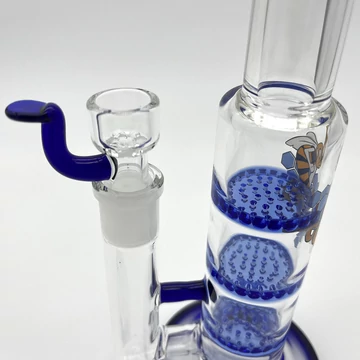 Bong Üveg ´HoneyComb´ 3x40 nyílás H: 25,5 cm S: 14,4 mm