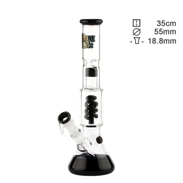 Bong Üveg Thug Life V2 Fekete H:35 cm S:18,8 mm