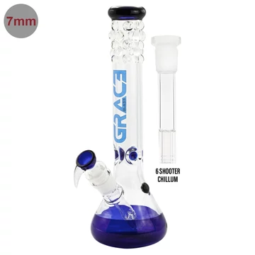 Bong üveg GG Pearl Glass Blue H:40cm d:50mm - S:29,2mm