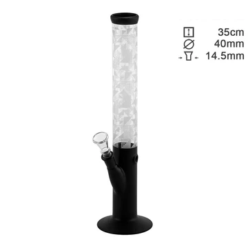 Bong üveg Greenline fekete H: 35cm d: 40mm S: 14,5mm
