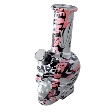 Bong üveg mini skull H:15 cm