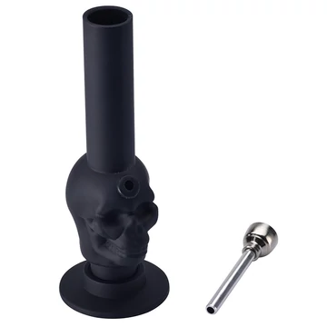 Bong akril mini Champ High gumírozott koponya mix 15 cm