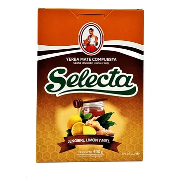 Selecta Yerba Mate tea mézes gyömbéres citromos aromával 500g