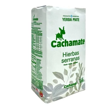 Yerba Mate tea CACHAMATE Hierbas Serranas green 500 g