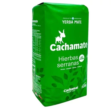 CACHAMATE Hierbas Serranas green 500 g Yerba Mate tea