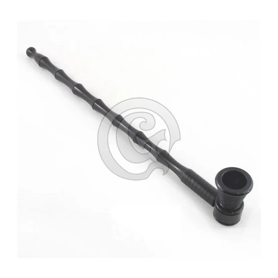 Pipa fém L: 25 cm fekete bársony tasakban
